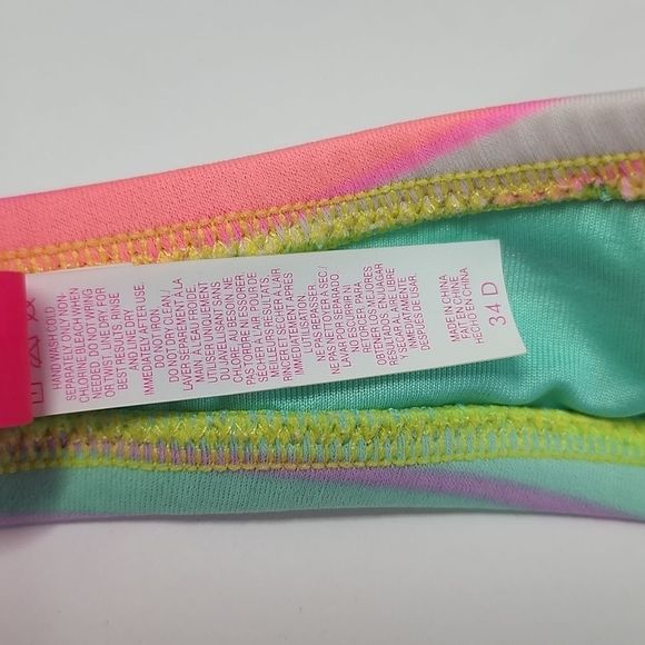 Victoria Secret Multi Color pastel Stripe Top - Picture 3 of 4